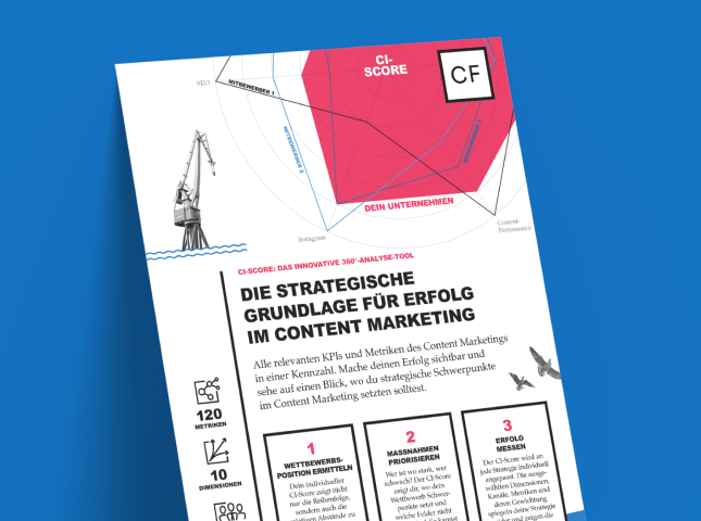 Infoblatt CI-Score von Content Fleet