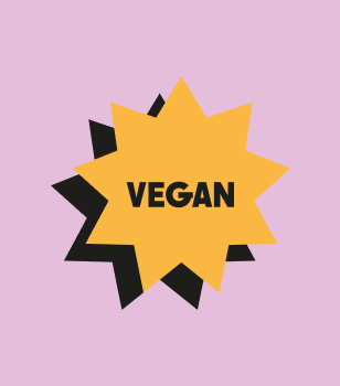 Von twotype entworfene Illustration mit Vegan-Schriftzug