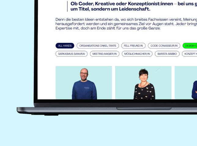 Detailansicht der Website des Hamburger Ingenieurbüros Intermediate Engineering auf dem Desktop