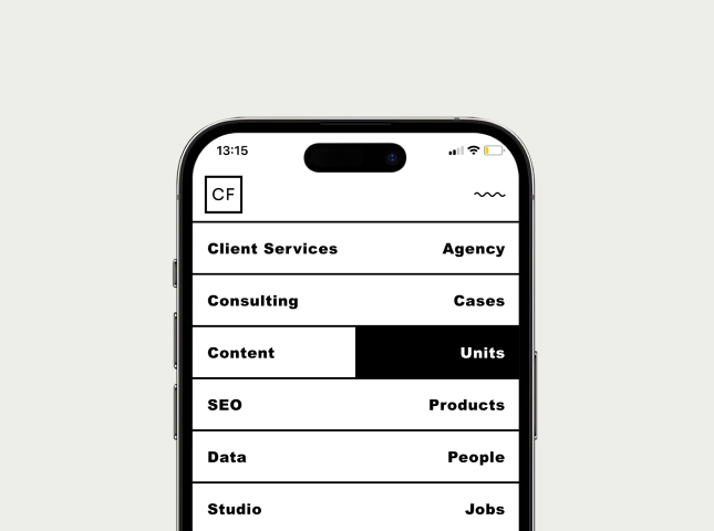 Content Fleet Website Menü
