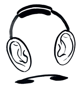 Ohren-Kopfhörer Illustration