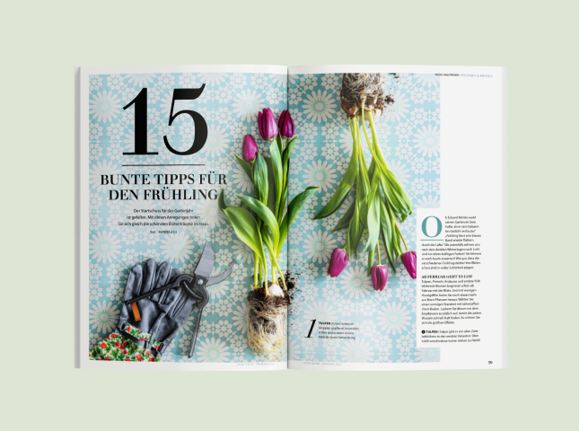 Artikel "15 bunte Tipps für den Frühling" im Deine Natur Kundenmagazin von Dehner aus dem Frühling 2023