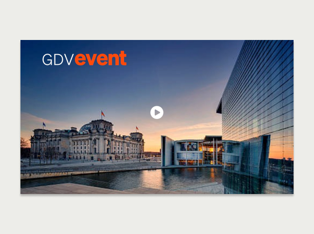 Von twotype entworfenes Design für ein GDV Event