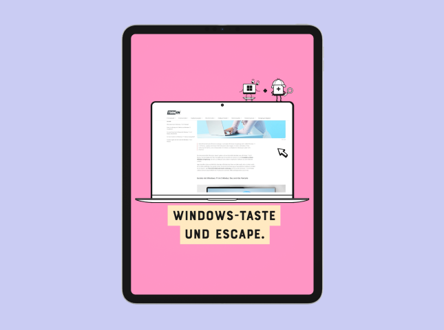 Microsoft Barrierefreiheit Erklärvideo auf dem Tablet