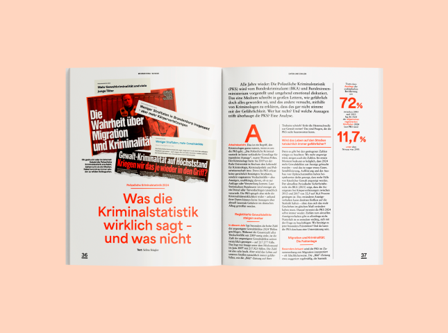 Artikel "Was die Kriminalstatistik wirklich sagt – und was nicht" aus dem WEISSER RING Magazin