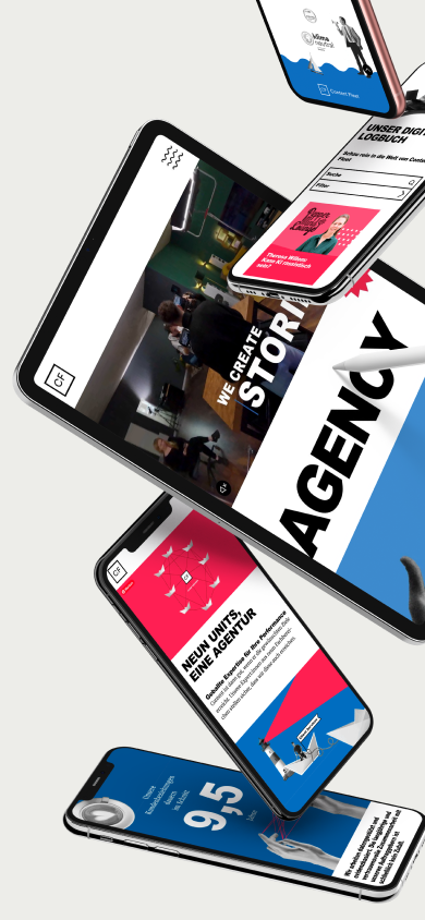 Mockups der Content Fleet Website