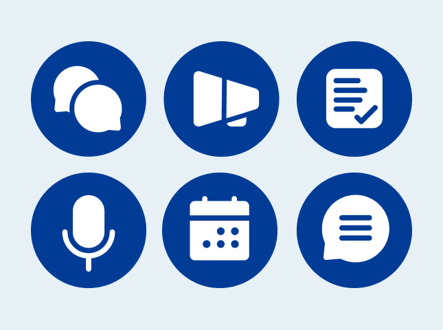 Icons aus dem neuenSüdwind Social Media Redesign