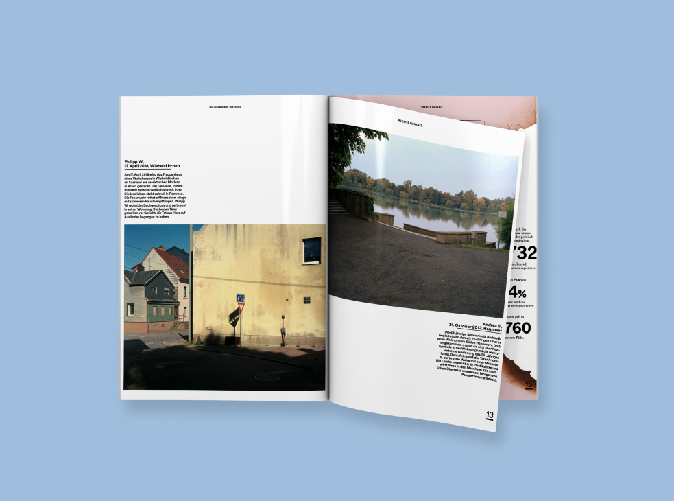 Eine Doppelseite aus WEISSER RING Magazin 03/2025