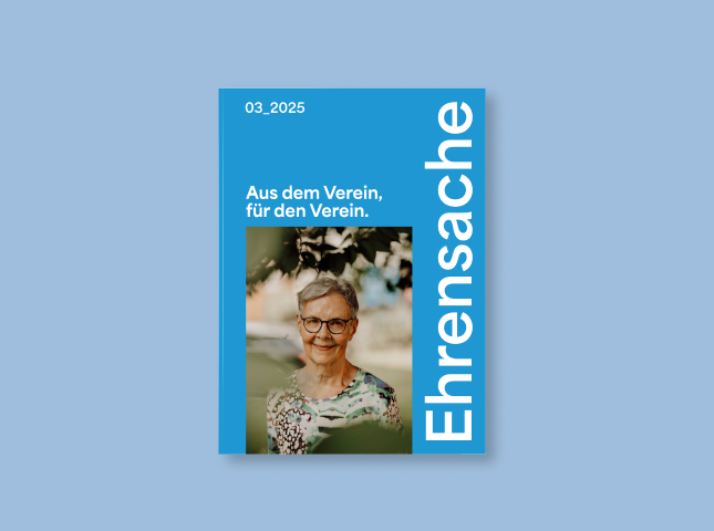 Das Cover des "Ehrensache"-Hefts