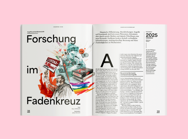 Eine Doppelseite von WEISSER RING Magazin 01/2026