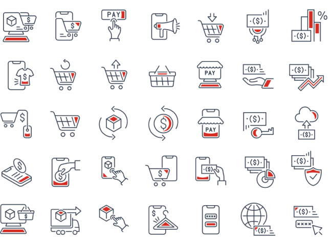 Eine Übersicht von Icons